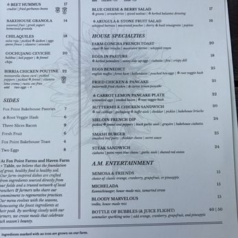 Haven Farm + Table - Menu - New American Near Me - Encinitas, California