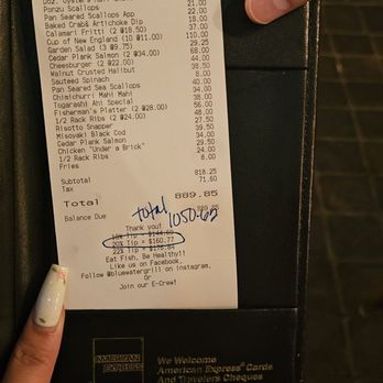 Bluewater Grill - Temecula - The soup and salad charge including the 18% gratitudity that our server did not deserve - Seafood Near Me - Temecula, California Bluewater Grill - Temecula - The soup and salad charge including the 18% gratitudity that our server did not deserve - Seafood Near Me - Temecula, California