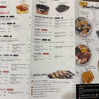 Meet Fresh - Menu 1 - Desserts Near Me - Edison, New Jersey Meet Fresh - Menu 1 - Desserts Near Me - Edison, New Jersey