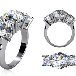 Wholesale Gold & Diamond Distributors - 3-Stone Engagement Rings