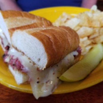 Elm City Brewing Company - Pastrami & cheese. Upgrade side to fries available. - American Near Me - Keene, New Hampshire Elm City Brewing Company - Pastrami & cheese. Upgrade side to fries available. - American Near Me - Keene, New Hampshire