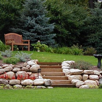 DeYoung Landscape Service - steps leading to a bench - Landscaping Near Me - Kalamazoo, Michigan DeYoung Landscape Service - steps leading to a bench - Landscaping Near Me - Kalamazoo, Michigan