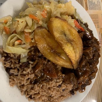 G's Homestyle Cooking - Oxtails, cabbage, rice and peas and sweet Plantain - Caribbean Near Me - Jamaica, New York G's Homestyle Cooking - Oxtails, cabbage, rice and peas and sweet Plantain - Caribbean Near Me - Jamaica, New York