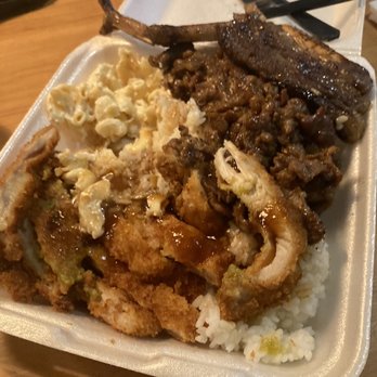 Aloha Express - Bbq mix with katsu chicken. Fuego - Hawaiian Near Me - Visalia, California Aloha Express - Bbq mix with katsu chicken. Fuego - Hawaiian Near Me - Visalia, California