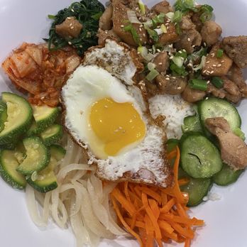 Spoon House Korean Cuisine and Cocktails - Chicken Bibimpap- Rice Bowl - Korean Near Me - Chula Vista, California