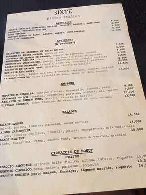 Menu photo 2 Sixte Restaurant Pornichet, 44