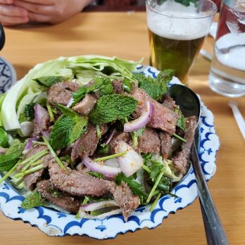 Thai Gem - Spicy beef salad- not spicy, just bland. - Thai Near Me - Clovis, California