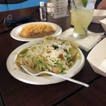 Chile Verde - Enchiladas & margarita. - Mexican Near Me - St. Petersburg, Florida