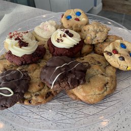My platter. They set cookies on the platter as you select and then they box them up.
