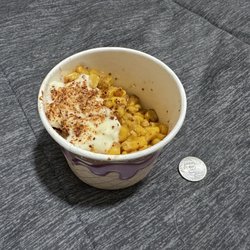 Adora Café - $6 for this tiny cup of corn.
