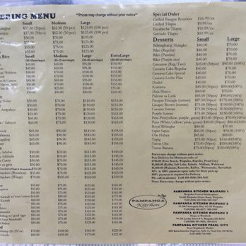 Pampanga Kitchen - Catering Menu, 10/2023 - Filipino Near Me - Waipahu, Hawaii Pampanga Kitchen - Catering Menu, 10/2023 - Filipino Near Me - Waipahu, Hawaii