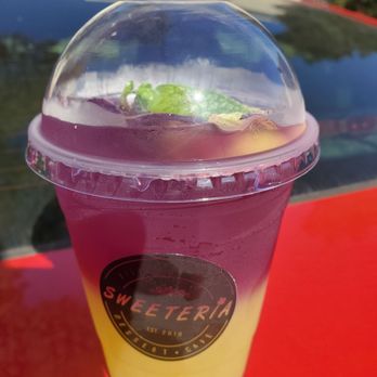 Sweeteria - Butterfly peas tea lemonade - Desserts Near Me - Silver Spring, Maryland