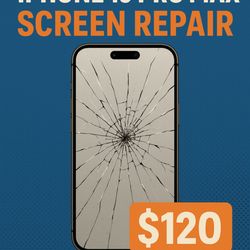 iRepair Smart Devices - IPhone 15 Pro Max screen repair $120