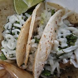 Tacos Asada, Molina, and Tripa on the right Tacos Asada, Molina, and Tripa on the right