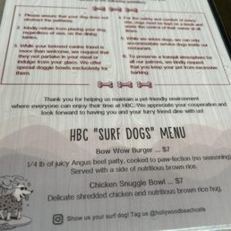 Dog menu