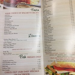 Pizza Palace - Wide variety from pizza to burgers to grinders and full dinners.