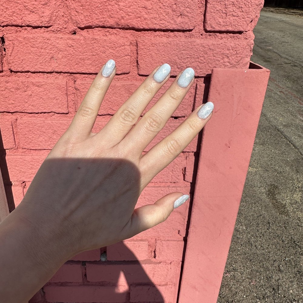Structured gel manicure Structured gel manicure