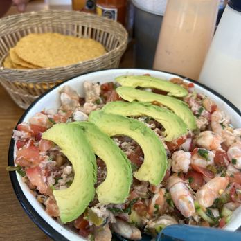 Tacos Don Zefe - Mixed fish and shrimp ceviche - half portion - Mexican Near Me - Ensenada, BCN Tacos Don Zefe - Mixed fish and shrimp ceviche - half portion - Mexican Near Me - Ensenada, BCN