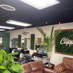 Clipper Cuts - Inside of barbershop.