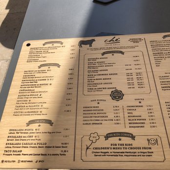 Che - Menu - Mexican Near Me - Sitges, B Che - Menu - Mexican Near Me - Sitges, B