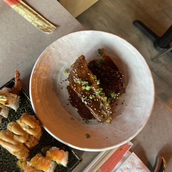 Maguro Sushi - Korean Kimchi Guava Ribs , delicious marinated flavor combine East vs West into a masterful taste ! - Sushi Bars Near Me - Orlando, Florida Maguro Sushi - Korean Kimchi Guava Ribs , delicious marinated flavor combine East vs West into a masterful taste ! - Sushi Bars Near Me - Orlando, Florida
