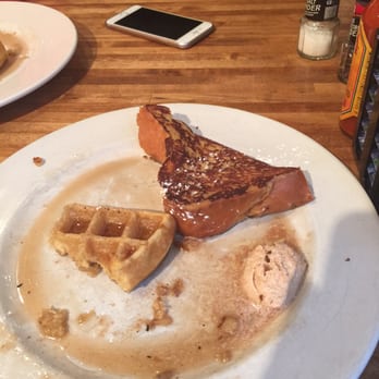 Iron Rooster - Plate after everyone killed my French toast and left me with one. - Cocktail Bars Near Me - Annapolis, Maryland