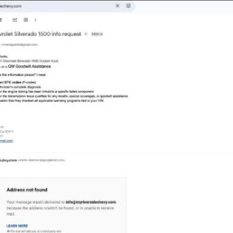 Email that doesn't work Email that doesn't work