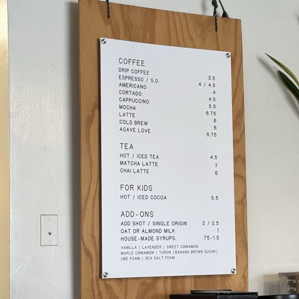 Yonder Coffee - Menu - Coffee & Tea Near Me - Northridge, California