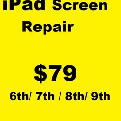 iPhone Repairing - Specials for ipad 6/7/8/9 screeb repair and ready in one hour .