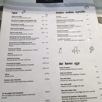 Ramblero - Menu - Seafood Near Me - Barcelona, B
