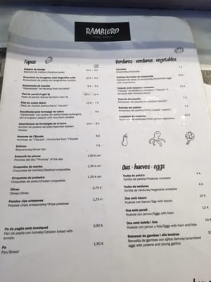 Menu photo 8 Ramblero Barcelona, B
