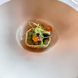 First course: Spring Asparagus Terrine