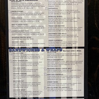 Patio 52 - Front of main menu - Bars Near Me - Stover, Missouri Patio 52 - Front of main menu - Bars Near Me - Stover, Missouri