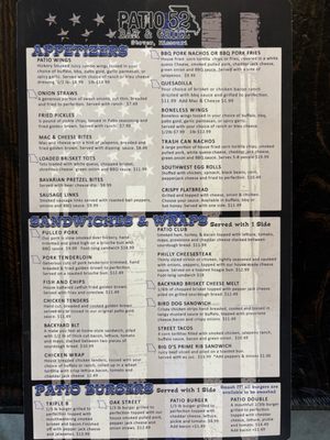 Menu photo 2 Patio 52 Stover, MO