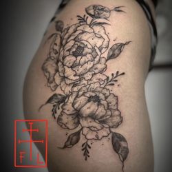St.Peter's Ink - Flowers freehand