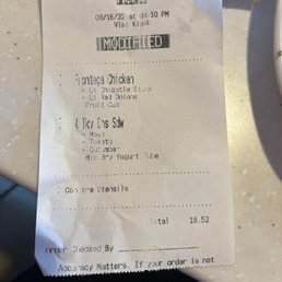 Just in case anyone wants to go toe to toe with me on the accuracy of my kiosk ordering skills and what I wrote. Just in case anyone wants to go toe to toe with me on the accuracy of my kiosk ordering skills and what I wrote.