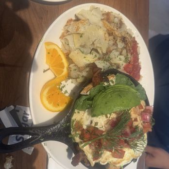 Plums Cafe - Shirred Eggs - Breakfast & Brunch Near Me - Costa Mesa, California