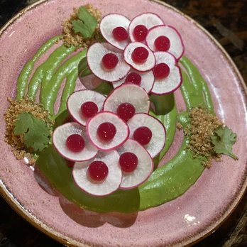 XO Restaurant - VEG: Beet Lotus, Emulsified Chimichurri, Shiso Gel, Quinoa - Asian Fusion Near Me - Honolulu, Hawaii XO Restaurant - VEG: Beet Lotus, Emulsified Chimichurri, Shiso Gel, Quinoa - Asian Fusion Near Me - Honolulu, Hawaii