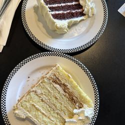 True Confections - Red velvet and diplomat cake.