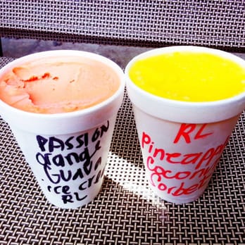 Henry's Place - Ice Cream on the left, Sorbet on the right. Both... Awesome. - Ice Cream & Frozen Yogurt Near Me - Honolulu, Hawaii