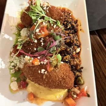 Pulpo Kitchen + Lounge - Smoked octopus croquettes! Super yummy! - Salad Near Me - St. Petersburg, Florida Pulpo Kitchen + Lounge - Smoked octopus croquettes! Super yummy! - Salad Near Me - St. Petersburg, Florida