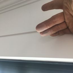 paint overspray dust not wiped down from the millwork paint overspray dust not wiped down from the millwork