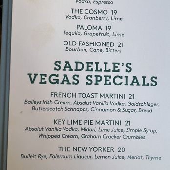 Sadelle's - Drink menu - Breakfast & Brunch Near Me - Las Vegas, Nevada Sadelle's - Drink menu - Breakfast & Brunch Near Me - Las Vegas, Nevada