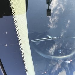 Zipline Express Car Wash - Scratched windshield