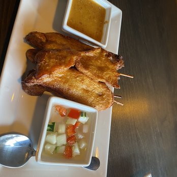 Coconut Thai - Saint Paul - Chicken Satay with 2 dipping sauces - Thai Near Me - Saint Paul, Minnesota Coconut Thai - Saint Paul - Chicken Satay with 2 dipping sauces - Thai Near Me - Saint Paul, Minnesota