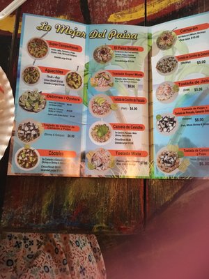 Menu photo 3 Mariscos El Paisa Bulverde, TX