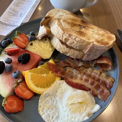ES Café - My usual here. Love how the fresh baked hand made bread unravels when you tear into it.
