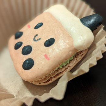Colette Macaron - Matcha boba macarons - Desserts Near Me