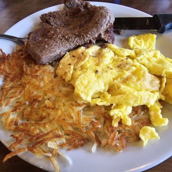 Denny's - Steak and Eggs. It's about what I expected steak wise ya know - Breakfast & Brunch Near Me - Campbell, California