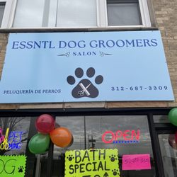 Essntl Dog Groomers - Inside and outside of the business
